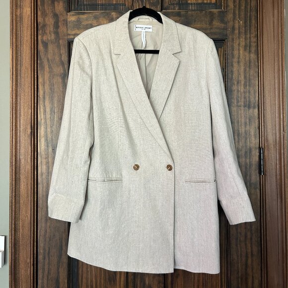 Apiece Apart Elsa Double Breasted Blazer in Flax - Picture 1 of 4